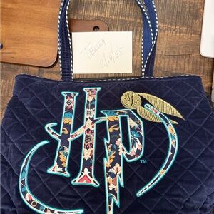 HP Quilted Tote Bag - Navy and Multicolor